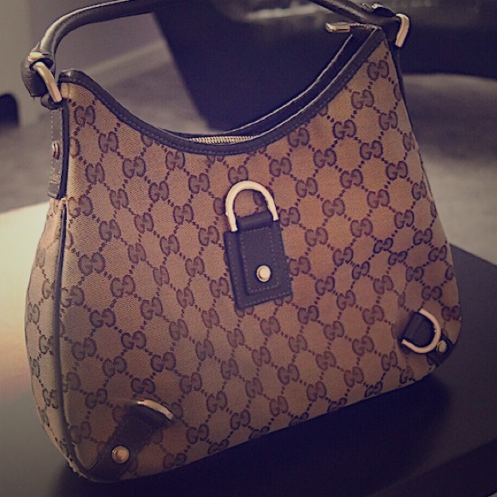 Gucci Brown GG canvas Abbey Hobo
